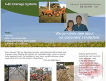 Tablet Screenshot of cbdrainage.com